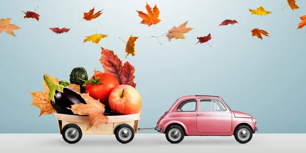 Autumn food delivery — Stock Photo, Image