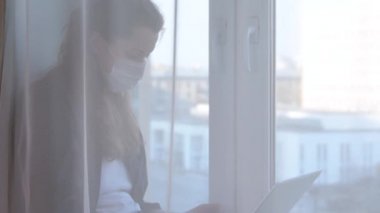 Evden çalışan kadın.