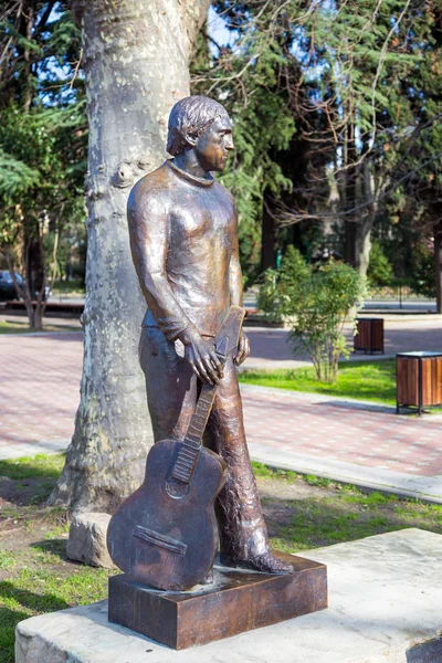 Monument to Vladimir Vysotsky in Sochi. Russia Stock Photo