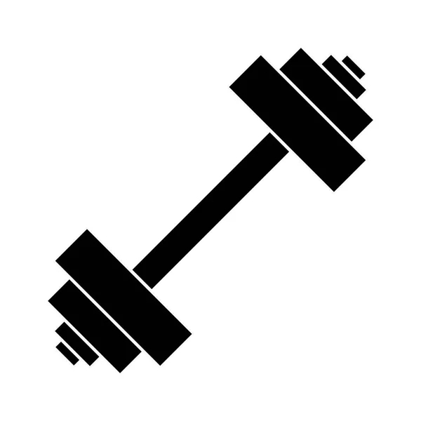 Barbell vector icon — Stock Vector