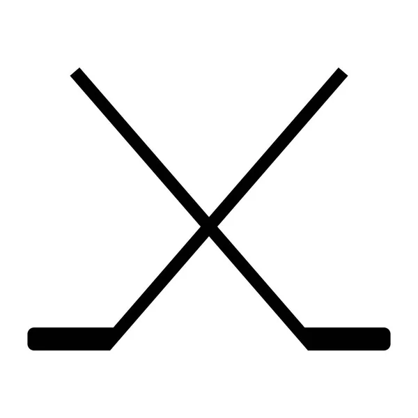Икона хоккейной клюшки — стоковый вектор
