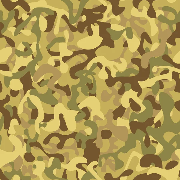 Patrón de camuflaje sin costuras en tonos verdes — Vector de stock