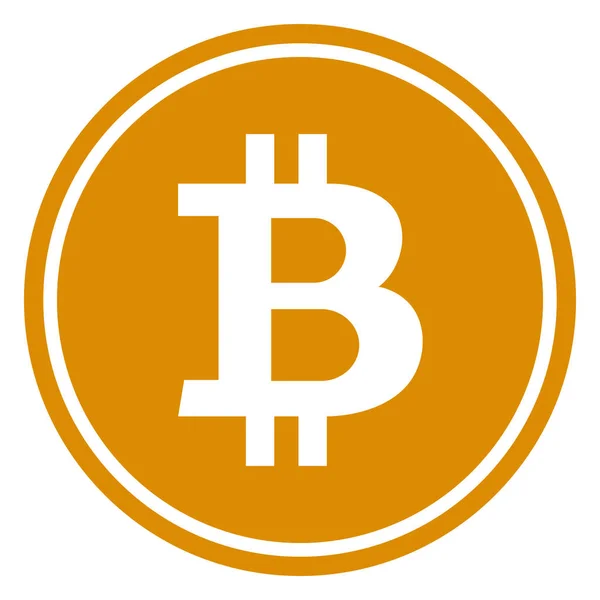 Vector flat bitcoins icon — Stock Vector