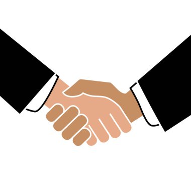 İş karşılıklı. Beyaz arka plan üstünde kutsal kişilerin resmi