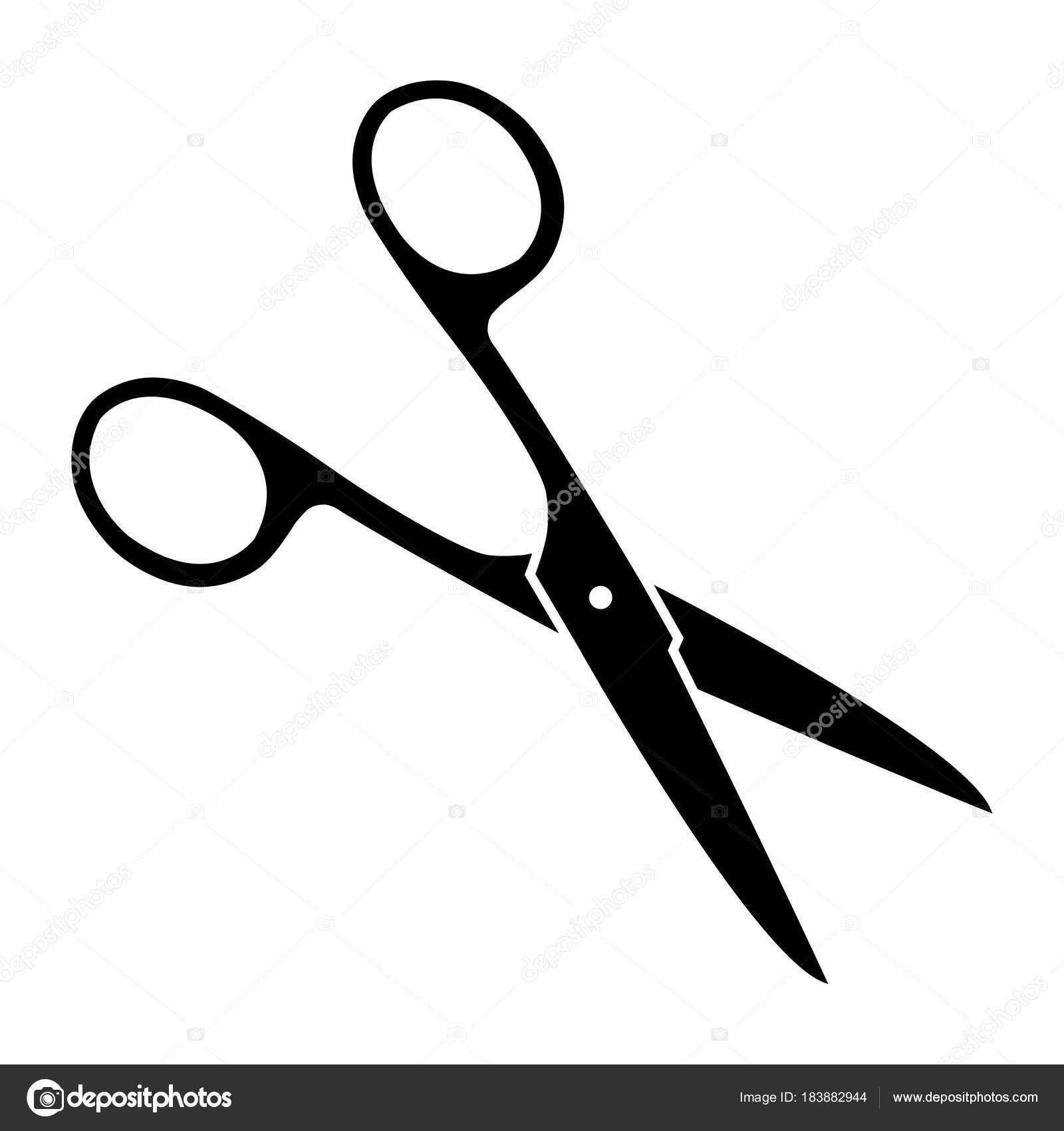 Tijeras sobre fondo blanco — Vector de stock © Laures #183882944