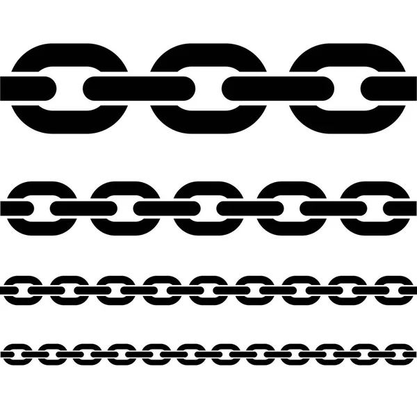 Fragments of chains — Stock Vector