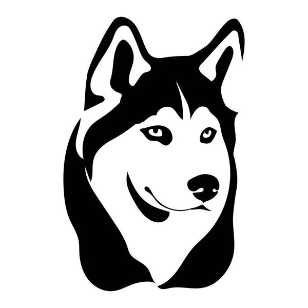 Portrait of a dog of the Husky — Stock Vector