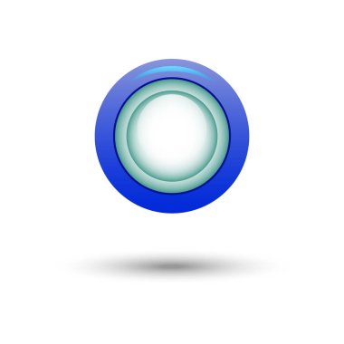 Web sitesi için mavi tuşa