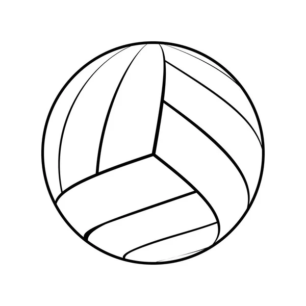 Ball for volleyball — Stock Vector