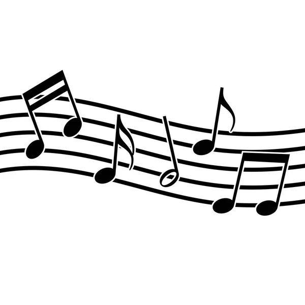 Signos de una notación musical — Archivo Imágenes Vectoriales