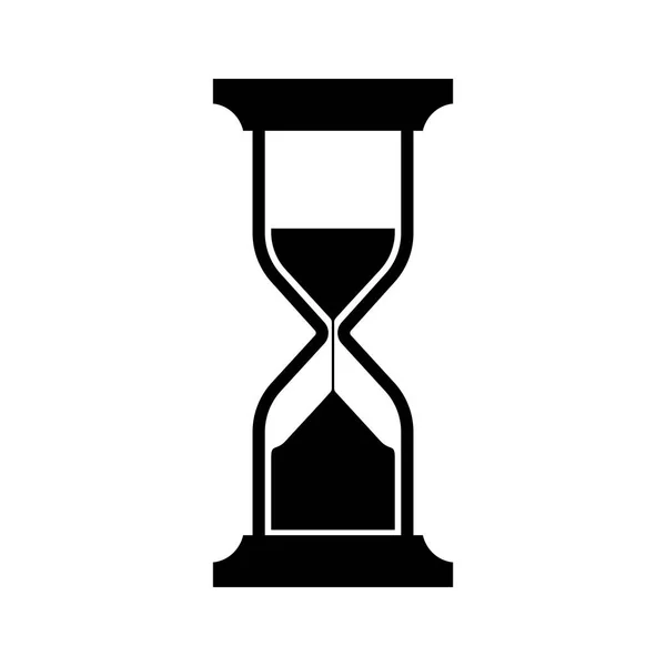 Imagen simbólica de un reloj de arena — Vector de stock