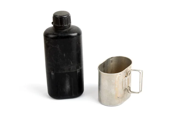 Militärische Flasche — Stockfoto