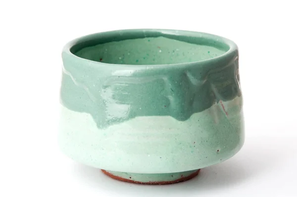 Yeşil seramik kupa — Stok fotoğraf
