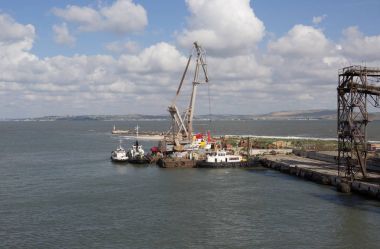 Port Kavkaz, Rusya: 11 Haziran 2014 - Port Kavkaz su çevrenin bir görünümü 