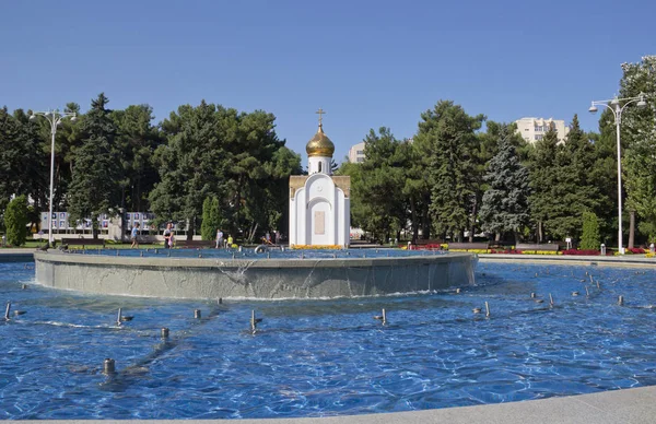 A fonte no centro de Anapa. Krasnodar Krai, Rússia — Fotografia de Stock