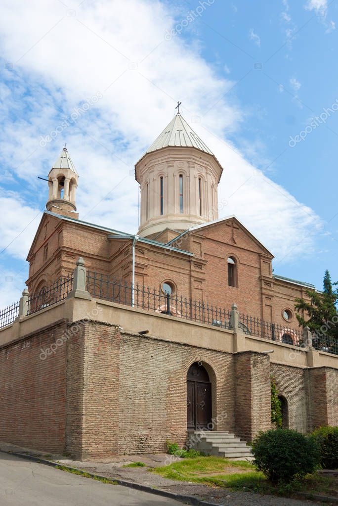 The Ejmiatsin Church is an 18th-century Armenian Apostolic church in the Avlabari district of Old Tbilisi, Georgia