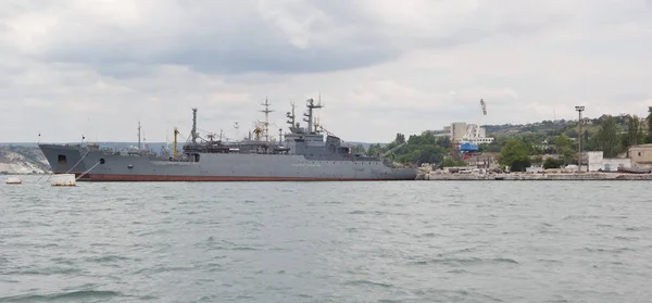 June 2014 Ships Navy Russia Bay — Stock Photo, Image