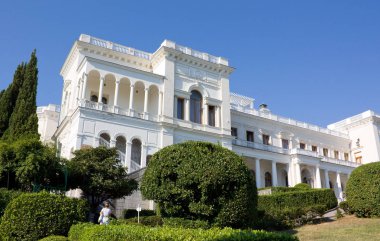 Yalta, Crimea - 11 Ağustos 2012: Livadia Sarayı Kırım '. Livadia Sarayı bir yaz geri çekilme son Russianthe İmparator Nicholas II oldu.