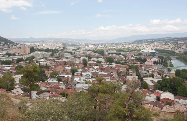 Вид Сверху Тбилиси Тбилиси Столица Грузии — стоковое фото