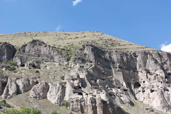 Vardzia Jaskini Miasta Klasztor Vardzia Został Wydobyty Góry Erusheti Xii — Zdjęcie stockowe