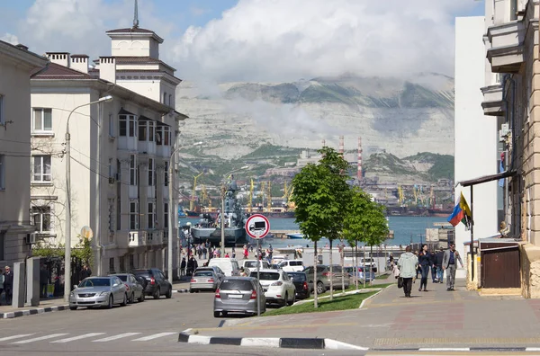 Rusia Novorossiysk Mayo 2015 Vistas Novorossiysk Día Soleado Novorossiysk Importante — Foto de Stock