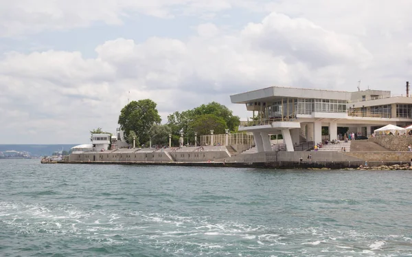 Crimea Sevastopol June 2014 Waterfront Views Sevastopol Big Industrial City — Stock Photo, Image