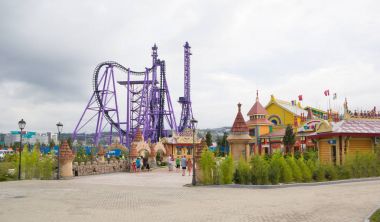 Sochi, Rusya Federasyonu-Ağustos 9,2014: Eğlence parkı 