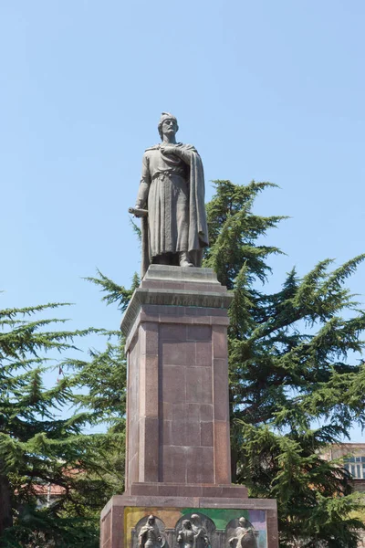 Tbilisi Georgia August 2013 Monument Famous Georgian Poet Shota Rustaveli — Stock Photo, Image