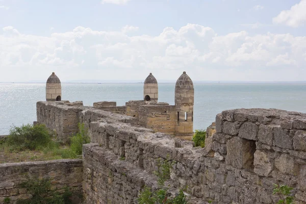 Régi Török Yeni Kale Vára Fekete Tenger Partján Crimea Kerch — Stock Fotó