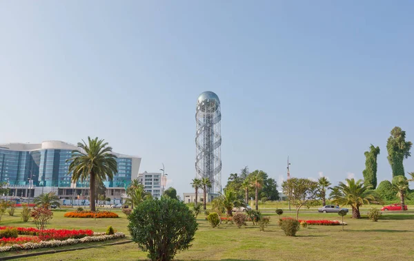 Batumi Georgia Agosto 2013 Torre Alfabética Bulevar Batumi Batumi Destino — Foto de Stock