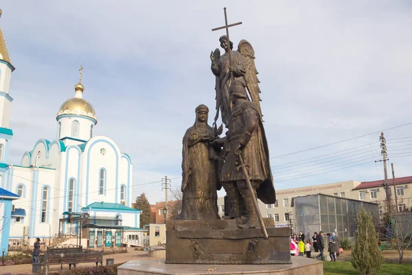 Krasnodar Russland Dezember 2017 Das Denkmal Für Den Heiligen Frommen — Stockfoto