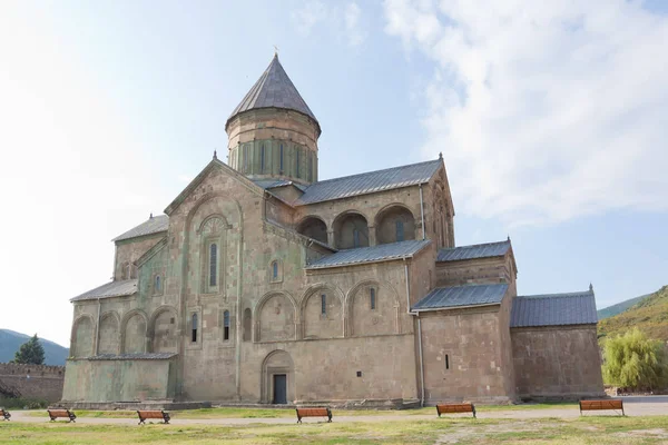 Τον Καθεδρικό Ναό Του Σβετιτσχοβέλι Κυριολεκτικά Καθεδρικός Ναός Του Πυλώνα — Φωτογραφία Αρχείου