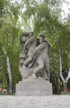 Volgograd, Rusya - 8 Mayıs 2011. Tarihsel anıt kompleksi 