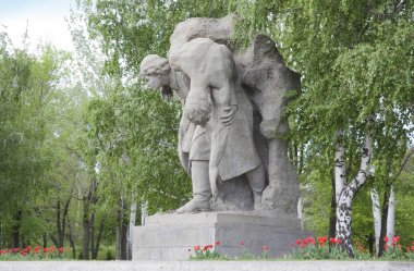 Volgograd, Rusya - 8 Mayıs 2011. Tarihsel anıt kompleksi 