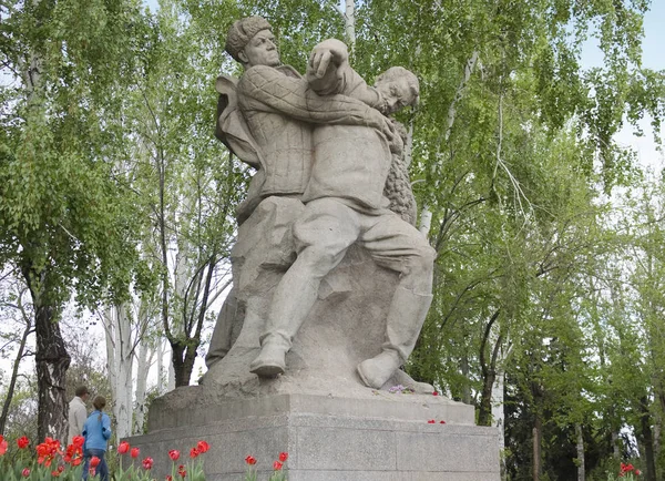 Volgograd Russia May 2011 Sculpture Historical Memorial Complex Mamaev Kurgan — Stock Photo, Image
