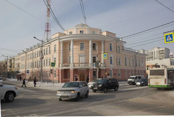 Yakutsk Russia March 2019 Urban Landscape Yakutsk City Winter — Stockfoto