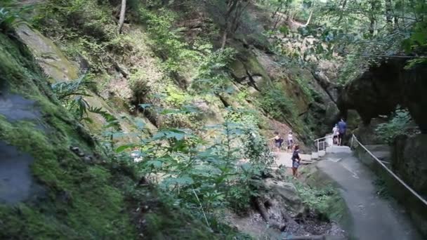 Dante Schlucht Der Nähe Der Stadt Gorjatschij Kljutsch Krasnodar Russland — Stockvideo