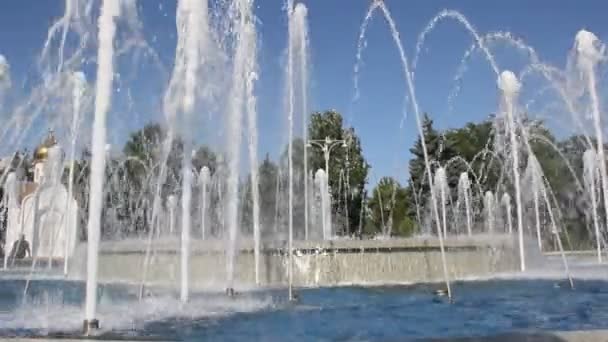 Anapa Russia July 2017 Fountain Anapa City Анапа Курортный Город — стоковое видео