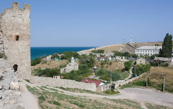 Fortaleza Genovesa Theodosia Crimeia — Fotografia de Stock