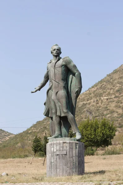 Tbilisi Georgia Agosto Monumento Famoso Poeta Russo Lermontov Agosto 2013 — Fotografia de Stock