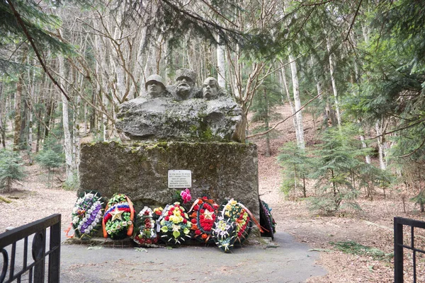 Guzeripl Rusia Marzo 2019 Monumento Los Soldados Muertos Defensa Patria — Foto de Stock