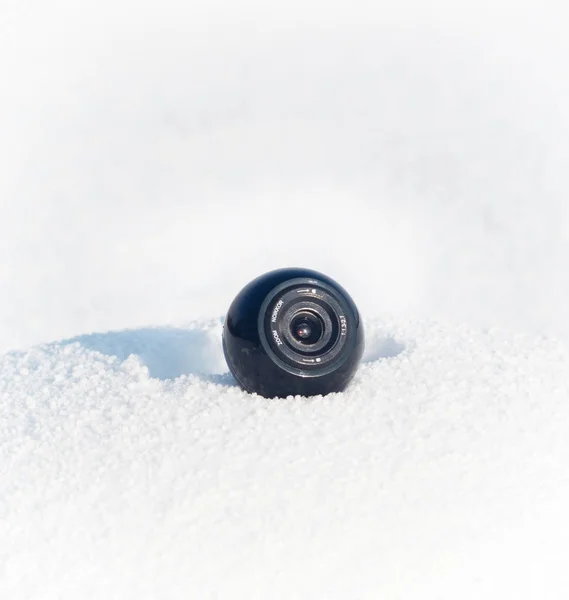 Câmera web em snowdrift — Fotografia de Stock