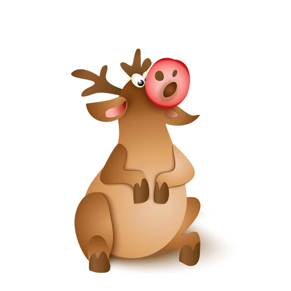 Christmas renar vektor illustration — Stock vektor