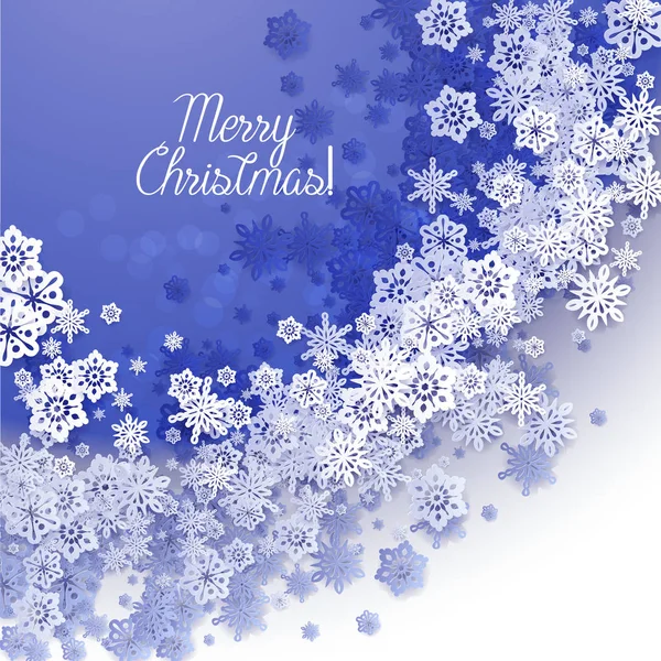 Vánoční a novoroční modré fialové pozadí — Stockový vektor
