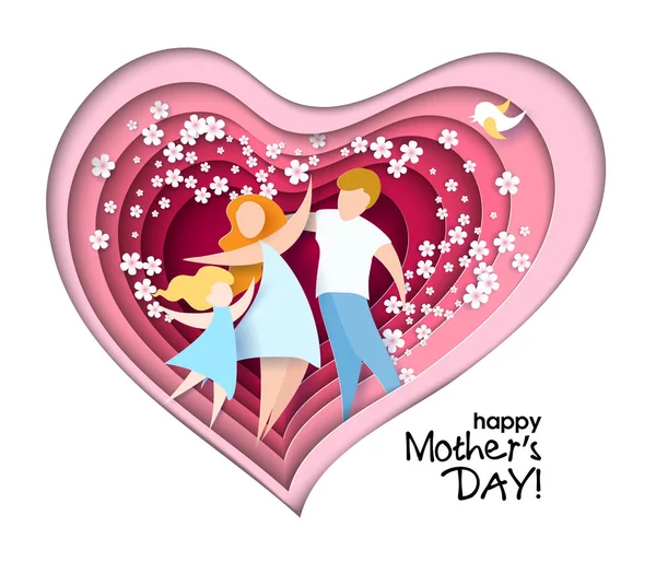 Carte Happy Mothers Day. — Image vectorielle