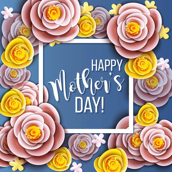 Ημέρα της Μητέρας ευχετήρια κάρτα — Διανυσματικό Αρχείο