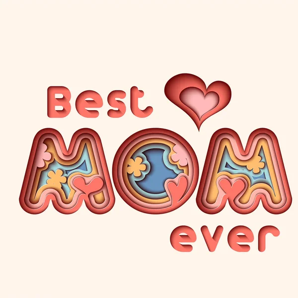 Ευχετήρια κάρτα Happy Mothers — Διανυσματικό Αρχείο