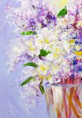 Картина, постер, плакат, фотообои "bouquet of gentle lilac", артикул 157351360