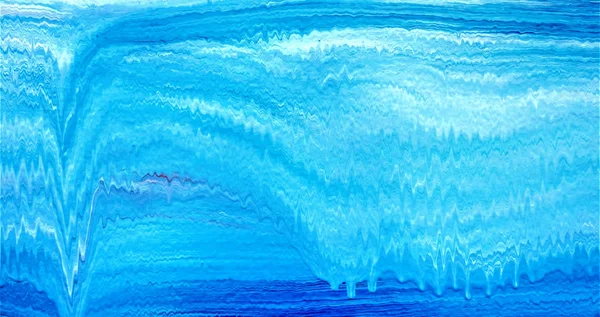 Streifenmuster aus Acryl mit blauen und weißen Wellen — Stockfoto