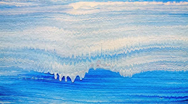 Акриловая полоса с синими и белыми волнами — стоковое фото